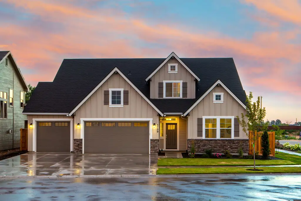 Residential home exterior at dusk — Royal Home Renovations, New Jersey and Pennsylvania